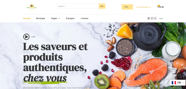 site créé par Rank Firstine Sarl à douala